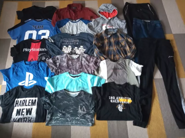 Boys 14 Tops/Shirts/Hoodie And 3 Jeans/Joggers 10-11 Years Ex Con