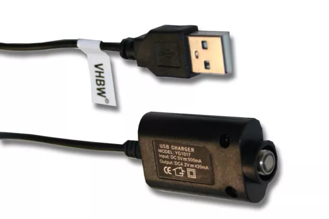 Caricabatterie USB per varie sigarette elettroniche con chiusura a vite 510 - cavo di ricarica
