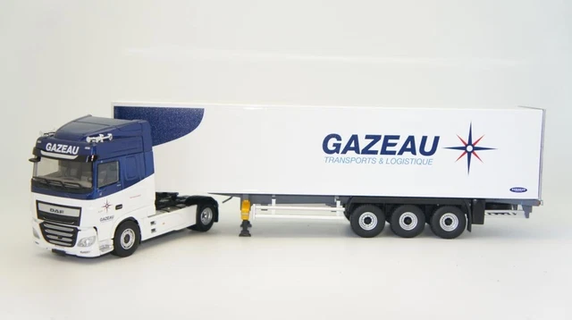 modèle 3D de Semi-camion DAF XF (2020) avec modèle de semi-remorque frigorifique. - 1453532