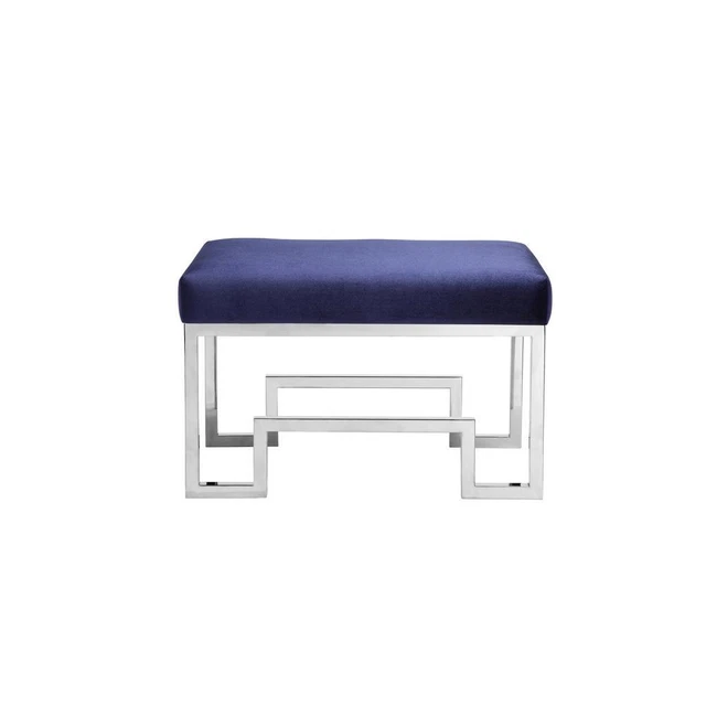 Bronson Stool Silver Navy