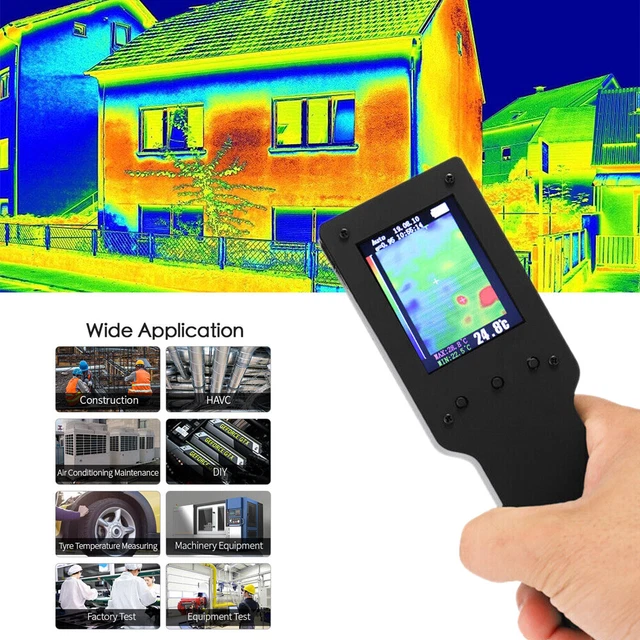 INDUSTRIAL WÄRMEBILDKAMERA THERMOGRAFIE IR 320*240 Infrarotkamera LCD ...