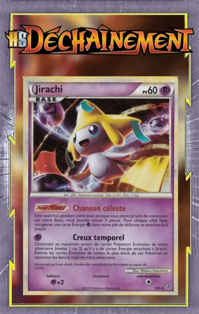 Jirachi Holo - HS02:Déchainement - 1/95 - Carte Pokemon Française