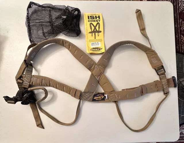 Misty Mountain Integrated Stealth Harness ISH , Coyote, Large 38”-46” EUC