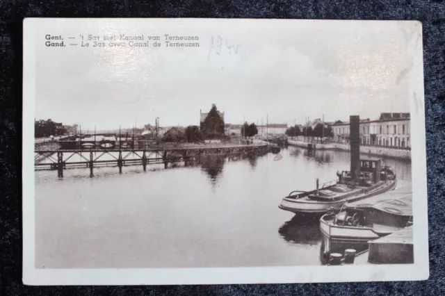 Postkarte Ansichtskarte Belgien Gand 1940 Kanal (M)