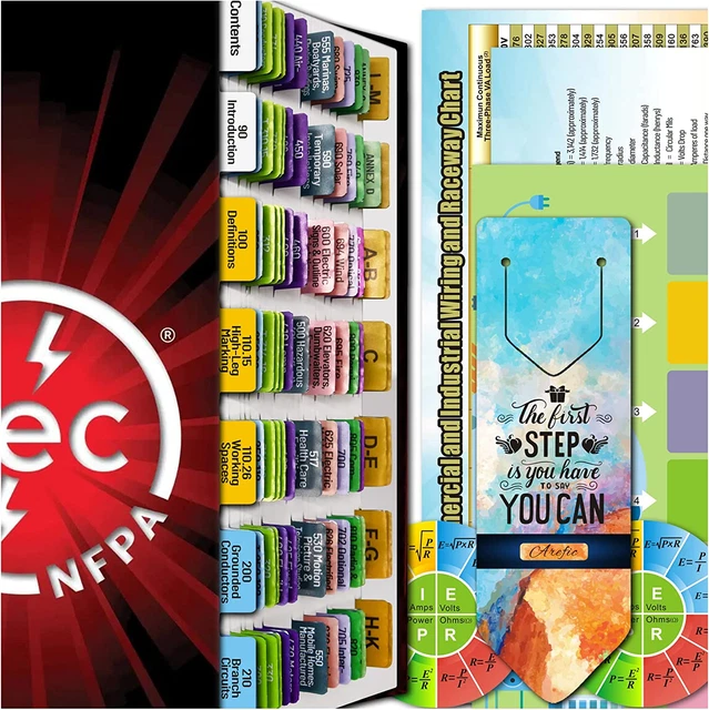 2020 NEC CODE Book Tabs, NFPA 70 National Electrical Code PrePrinted