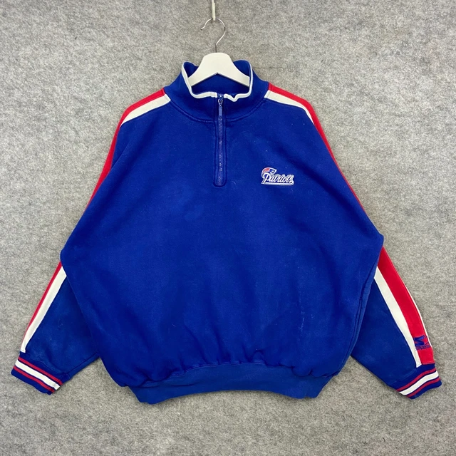 Felpa New England Patriots da uomo extra large blu starter NFL pullover top