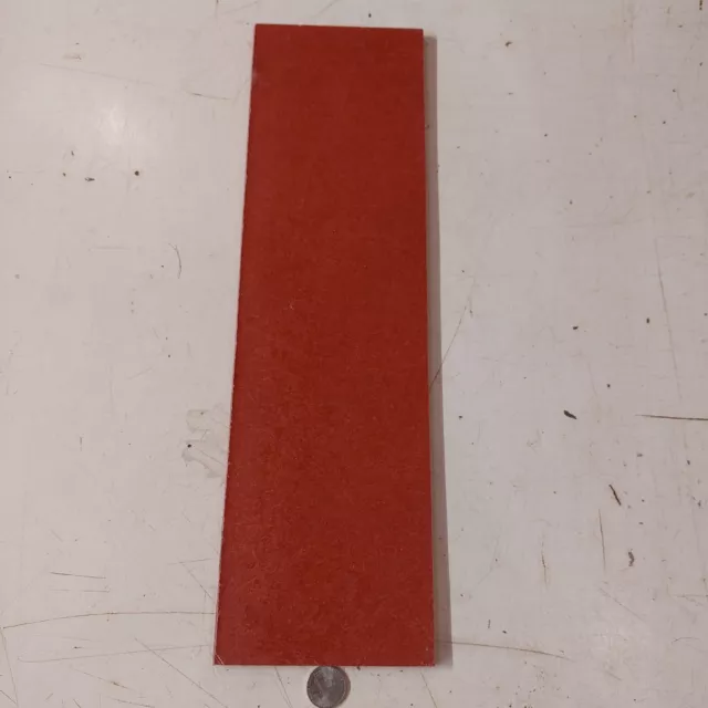 GPO3 Electrical Red Fiberglass Sheet 1/4 in thick 16 1/8 in x 4 5/8 in  board