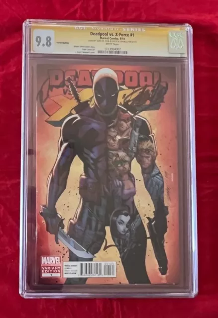 Deadpool vs. X-Force #1 CGC 9.8 Signed by Stan Lee, Ryan Reynolds, & Tim Miller!