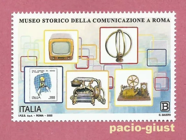 2022 ITALIA Museo Storico della Comunicazione FRANCOBOLLO SINGOLO