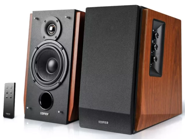 Edifier R1700BT Studio 2.0 Bluetooth Bookshelf Speakers - Brown R1700BT-BROWN