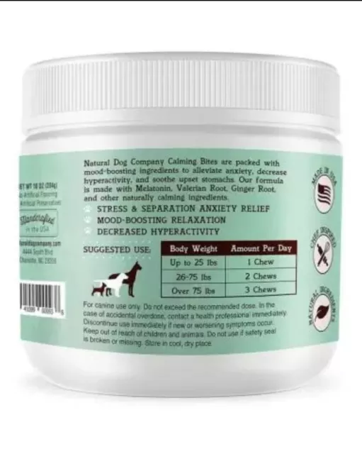 Natural Dog Company - suplementos calmantes (90 masticables) 2