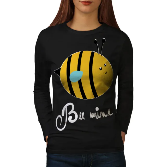 T-shirt da donna Wellcoda Bee Mine Pun Joke divertente, design casual