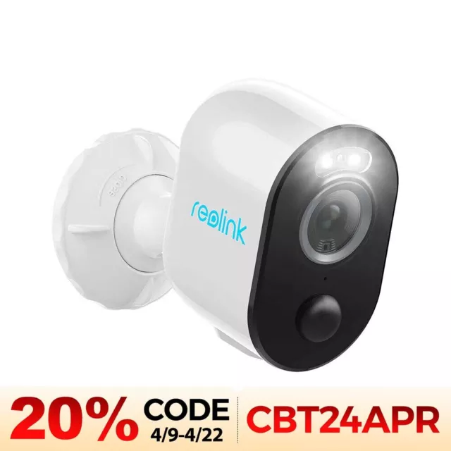 Renewed Reolink 2K Wireless WiFi Security Camera Battery Powered Argus3 Pro