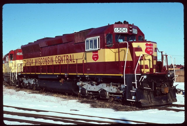 Original Rail Slide - WC Wisconsin Central 6504 N Fond du Lac WI 12-7-1996