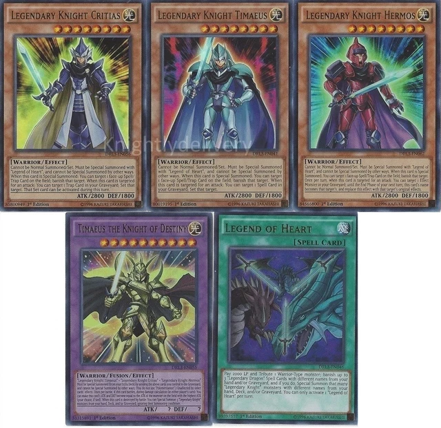 yugioh timaeus hermos critias deck Legendary Dragons Timaeus, Hermos, Critias (Anime Art) - 8 cards set main image 1