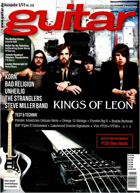Guitar 01 2011 Avec Gitarre Playalongs Et Workshop Kings Of Leon