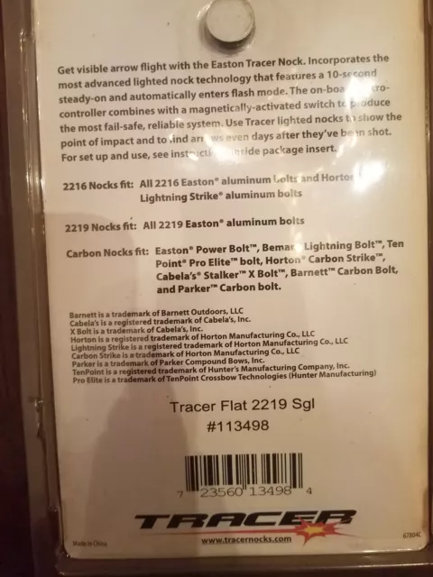 Tracer Lighted Crossbow Bolt Nock 3