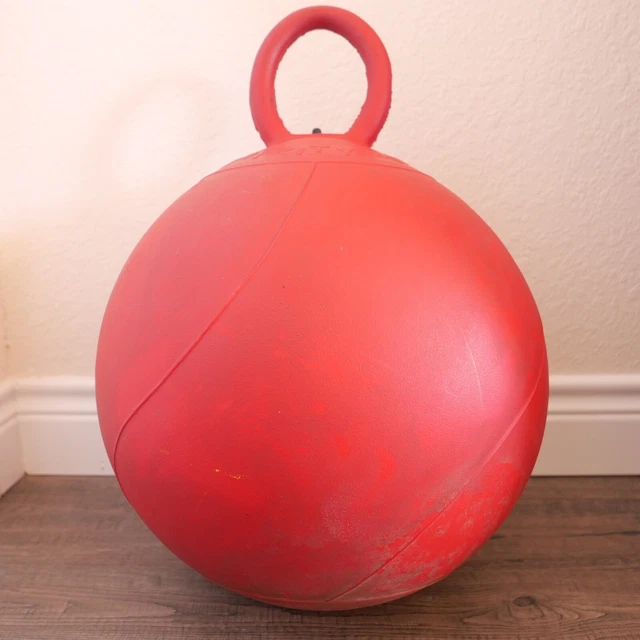 Vintage Red 1968 Hoppity Hop Ball By Sun Toy Company RARE Great Condition !!!
