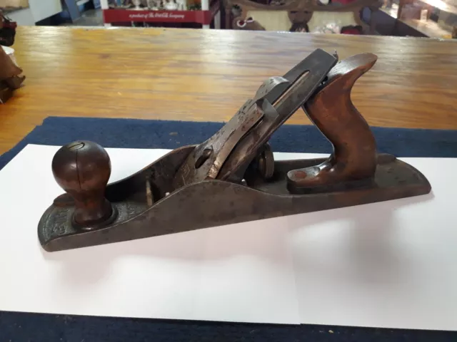 Vintage Stanley No.5 Wood Plane. Bailey 14" Smooth Bottom. Complete, A1 Cond