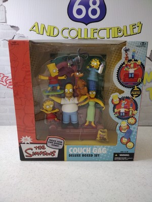 mcfarlane toys the simpsons deluxe boxed sets family couch gag action figure set