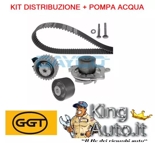 Kit Distribuzione + Pompa Acqua Cuscinetti Ford Fiesta V Vi Fusion 1.4 Tdci