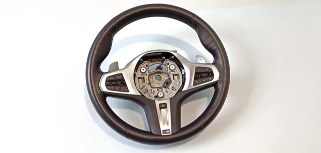 Volant BMW G70 M-Sport D'origine En Cuir Avec Palettes Au Volant - Référence 5A716C8 - Occasion Très Bon état