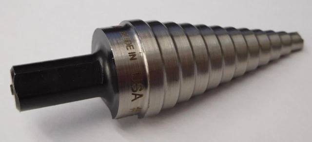 Klein Tools 59014 #14 3/16" to 7/8" High Speed Steel Step Drill Bit USA 2