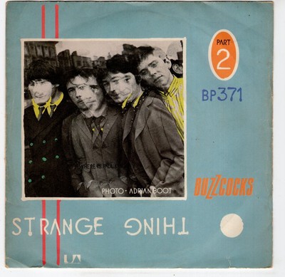 Buzzcocks 7" cosa extraña/Airwaves A&M 1980 nueva ola de menta-Vinilo Jr 1767 
