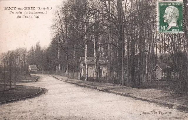 Carte postale ancienne VAL-DE-MARNE SUCY-EN-BRIE coin lotissement Grand-Val ti.