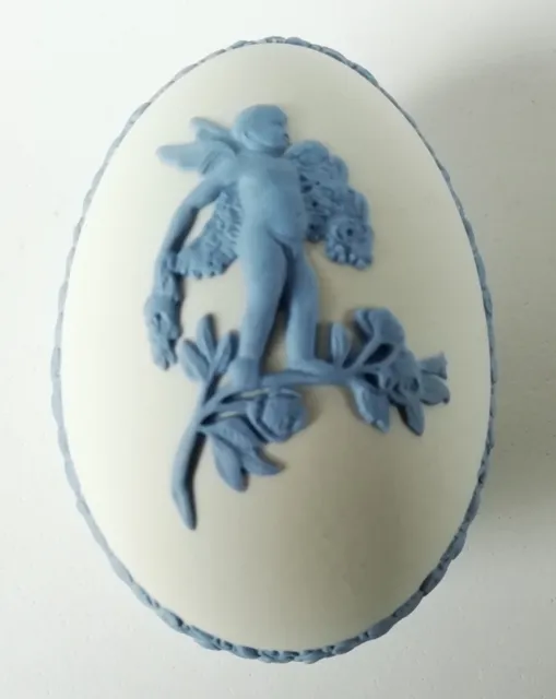 Wedgwood Bleu sur Blanc - Boîte à Bijoux Egg