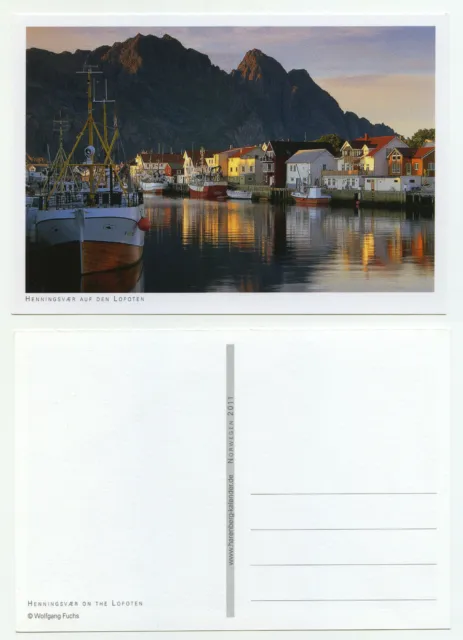79959 - Henningsvaer auf den Lofoten - Hafen - alte Ansichtskarte