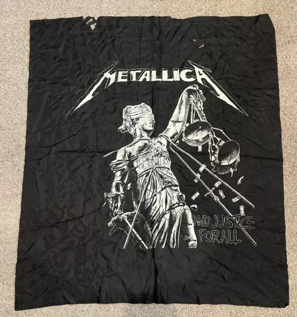 Metallica Vintage Tapestry 1980's And Justice For All Poster 1989 Rare Used🥁