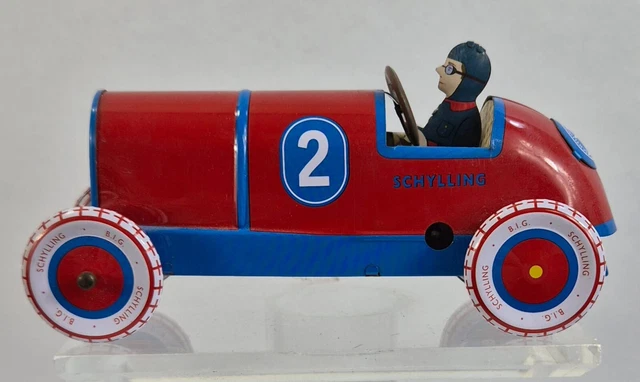 Jouet Ancien St.John Tin Toy - Voiture De Course Speedway Race Car N°2/4 - Collection