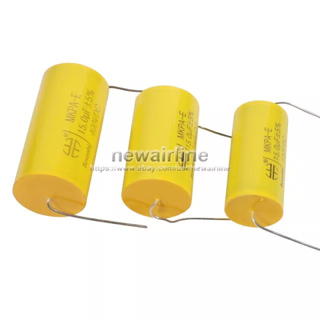 2pcs 8.2-47uF 100V 250V 400V Speaker Divider Crossover Non-Polarity Capacitor