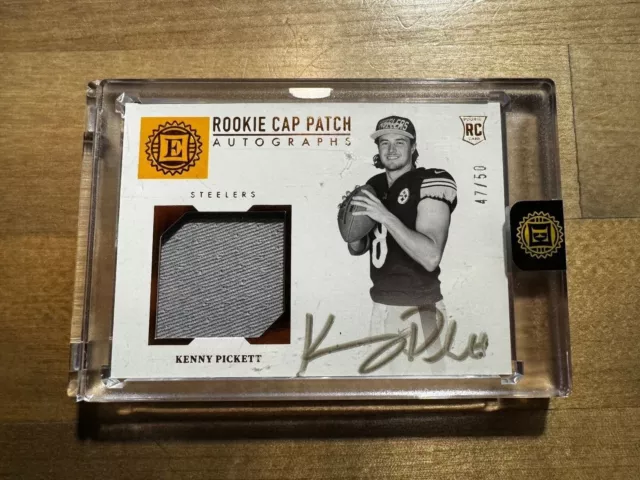 2022 Panini Encased Kenny Pickett RPA /50 RC Rookie Dual Patch Auto