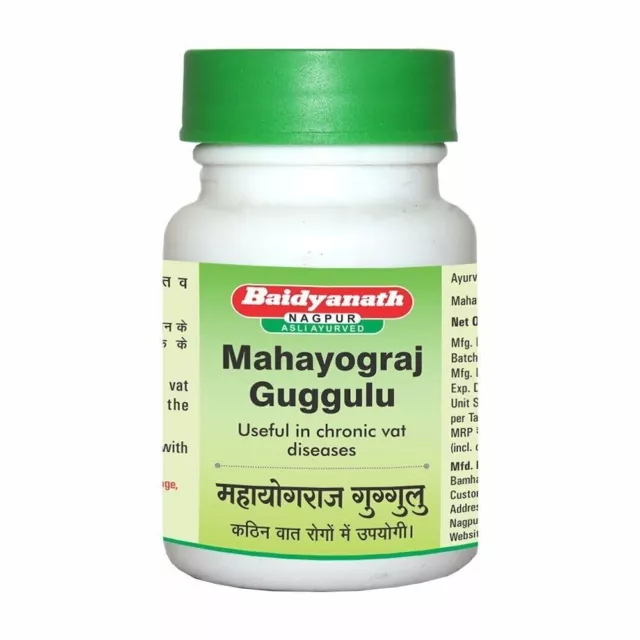 Baidyanath Mahayograj Guggulu 100 % produits ayurvédiques purs originaux...