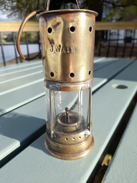 Rare Miners Lamp, Lancashire Drift Lamp