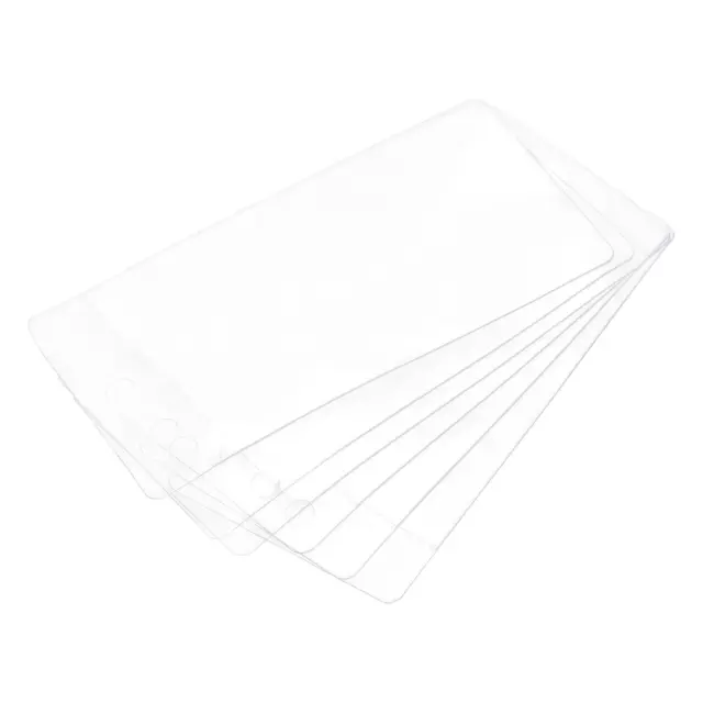 PVC Plástico Etiquetas Bolsa Exterior Etiquetado, 50x100mm Transparente 50uds