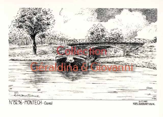 Carte Postale de Montech (Tarn-et-Garonne-82) Canal-Yves Ducourtiaux 8236