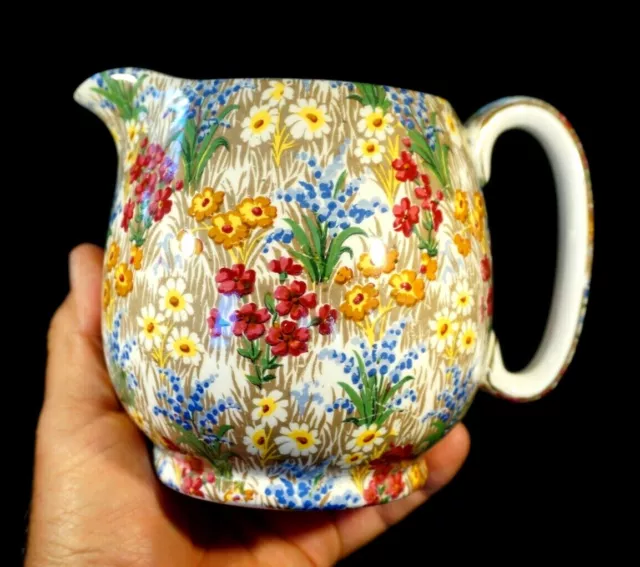 Beautiful Royal Winton Grimwades Chintz Marguerite Large Jug