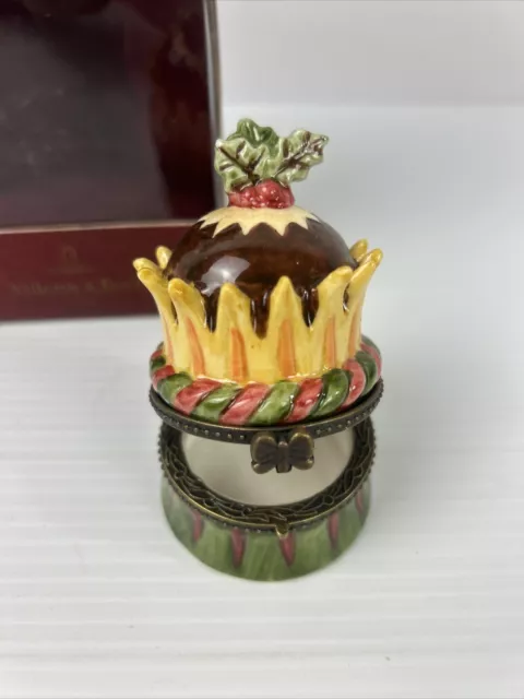 Villeroy Boch Christmas Decoration Hinged Plum Pudding Treats Box 2