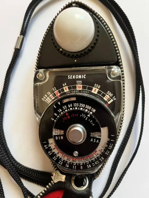SEKONIC Anni 70’ Esposimetro Fotografico Senza Batteria Con Custodia