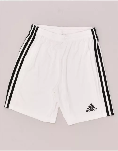 ADIDAS Boys Aeroready Sport Shorts 15-16 Years White Polyester BC34