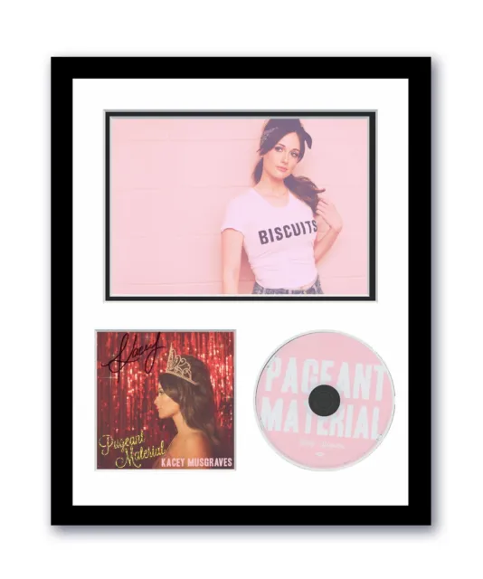 Kacey Musgraves Autographed Signed 11x14 Framed CD Photo Pageant Material ACOA