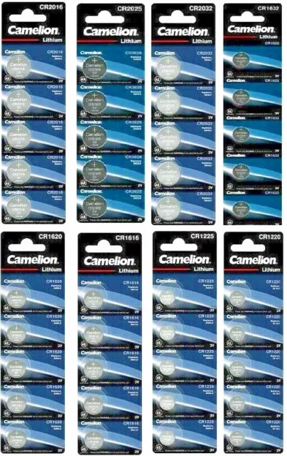 Piles boutons CR1220 lithium 3V Camelion, expédition rapide et gratuite !