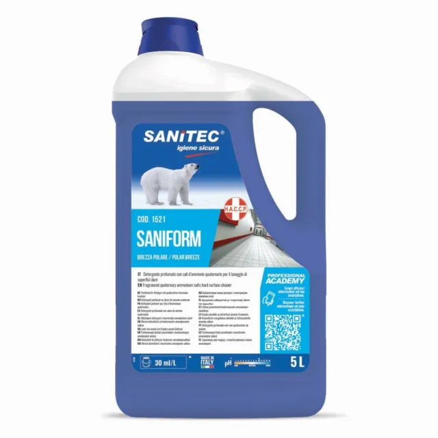 Detergente Sanitec Saniform Igienizzante Profumato Kg.5x2