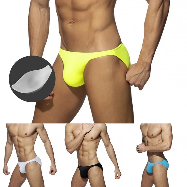 Bikini uomo sexy monocolore nuoto surf triangolo boardshorts costume da bagno