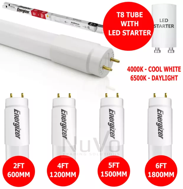 4x LED Starter, Easily Convert to LED Tubes Replace Fluorescent Fittings  Starter