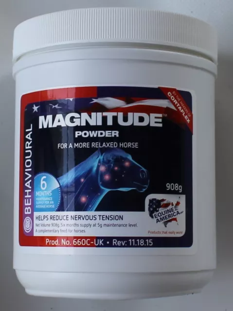 Equine America Magnitude Powder 1kg / Calming / Behaviour / New Formula