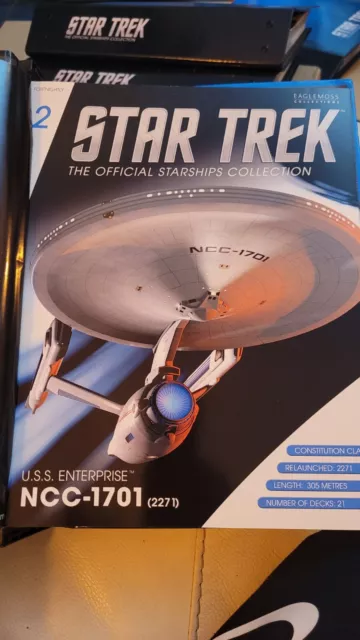 Star Trek Eaglemoss Issue 2 USS Enterprise 2278 Ship & Magazine